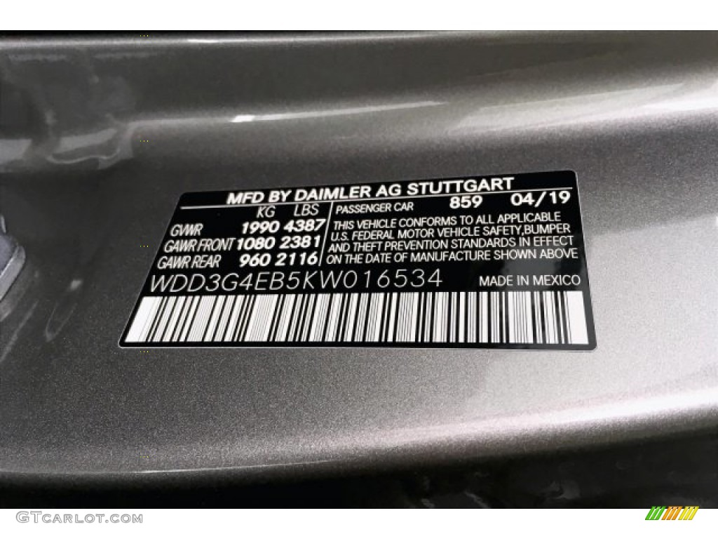 2019 A 220 Sedan - Mojave Silver Metallic / Black photo #11