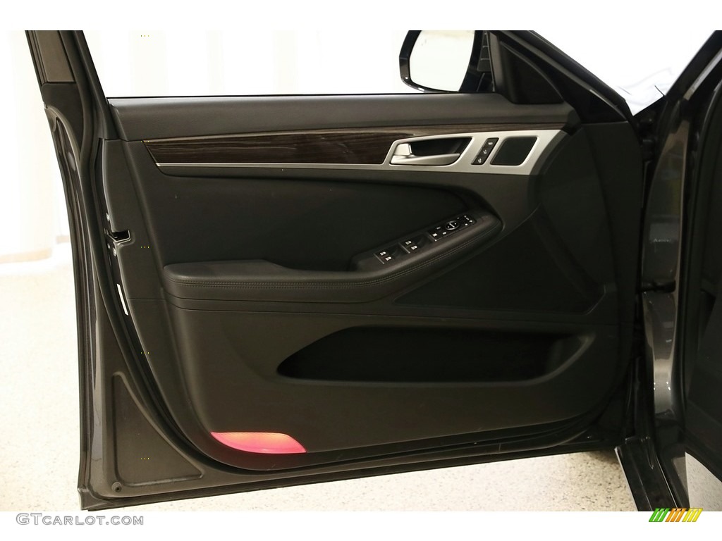 2018 Hyundai Genesis G80 AWD Black Door Panel Photo #133753513