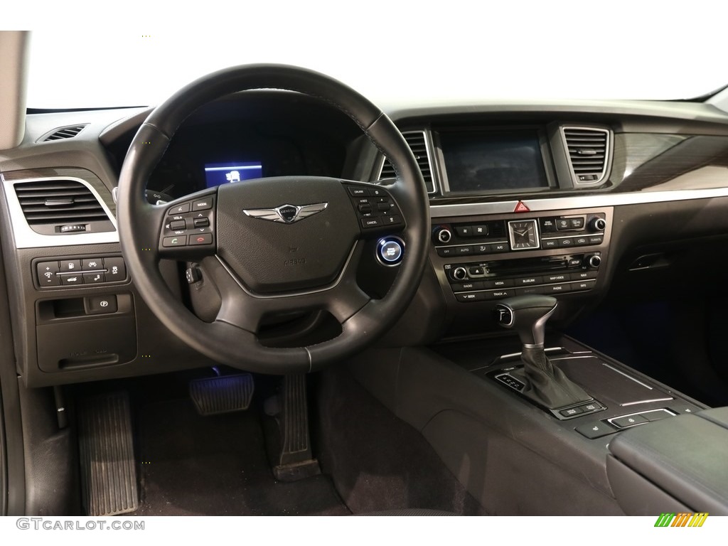 2018 Hyundai Genesis G80 AWD Black Dashboard Photo #133753561