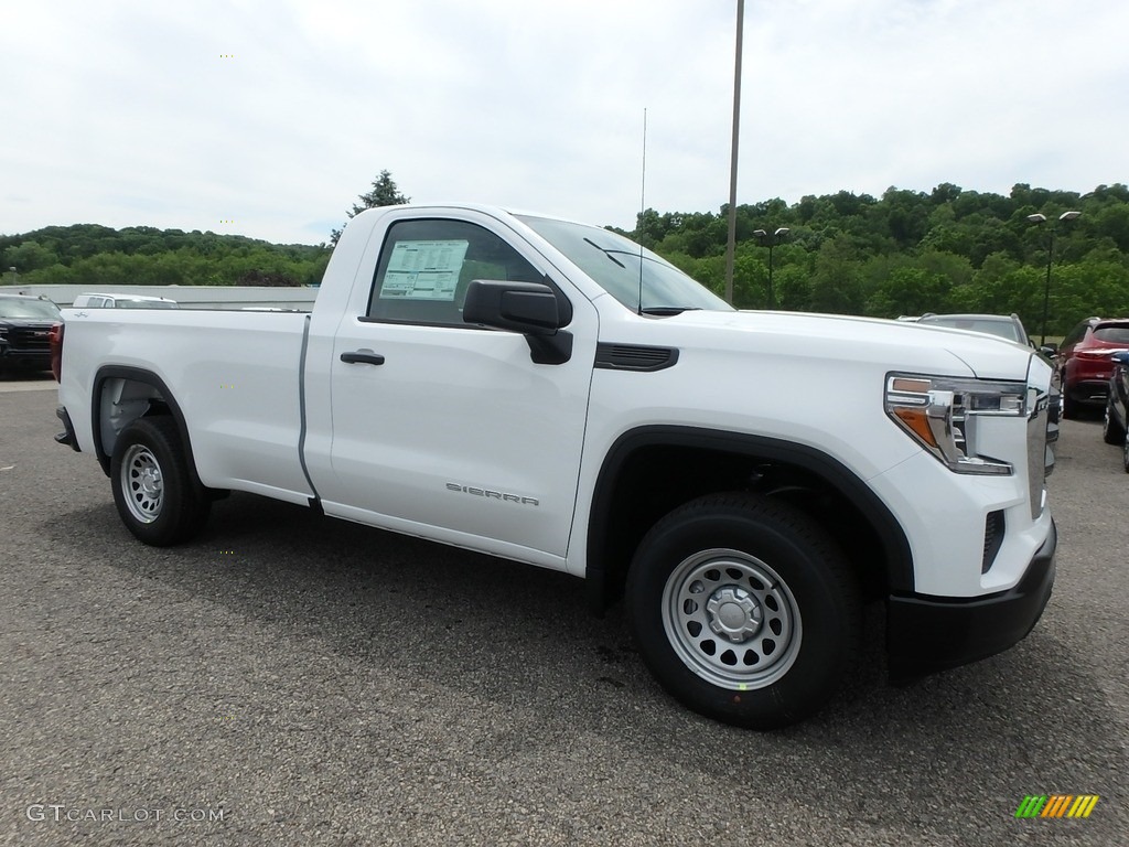 Summit White 2019 GMC Sierra 1500 Regular Cab 4WD Exterior Photo #133756942