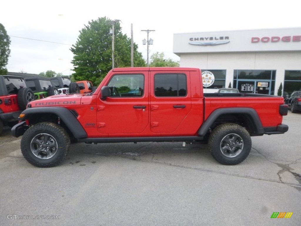 2020 Gladiator Rubicon 4x4 - Firecracker Red / Black photo #2