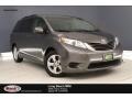 2017 Predawn Gray Mica Toyota Sienna LE  photo #1