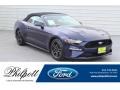 2018 Kona Blue Ford Mustang EcoBoost Premium Convertible  photo #1