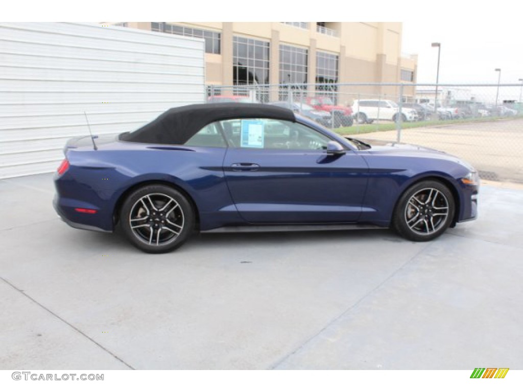 2018 Mustang EcoBoost Premium Convertible - Kona Blue / Ebony photo #10