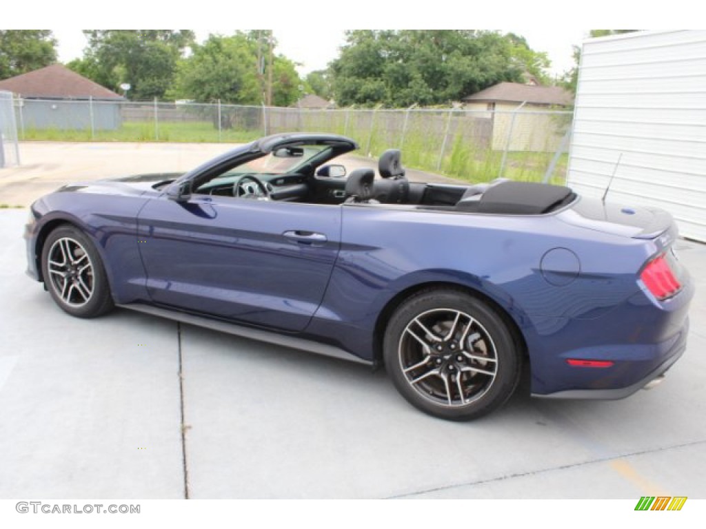 2018 Mustang EcoBoost Premium Convertible - Kona Blue / Ebony photo #13