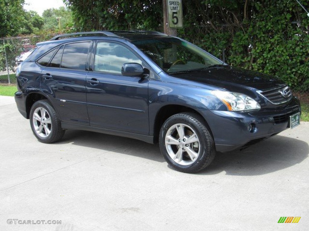 2007 RX 400h AWD Hybrid - Neptune Blue Mica / Ivory photo #6