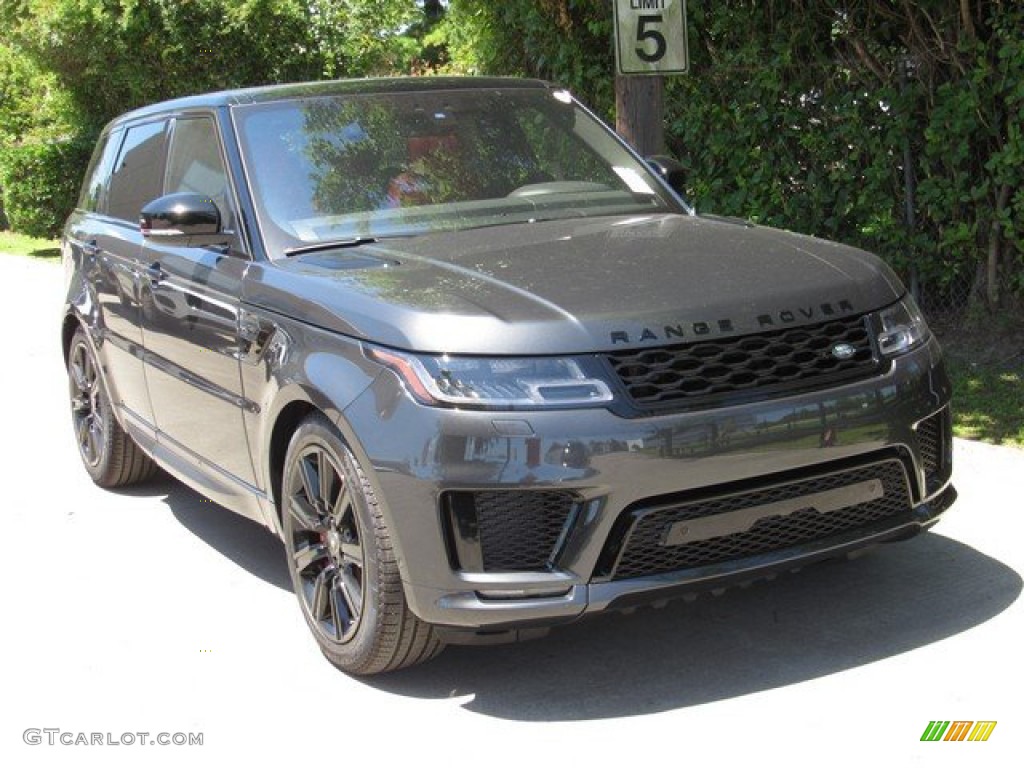 2019 Range Rover Sport HST - Carpathian Grey Metallic / Ebony/Pimento photo #2