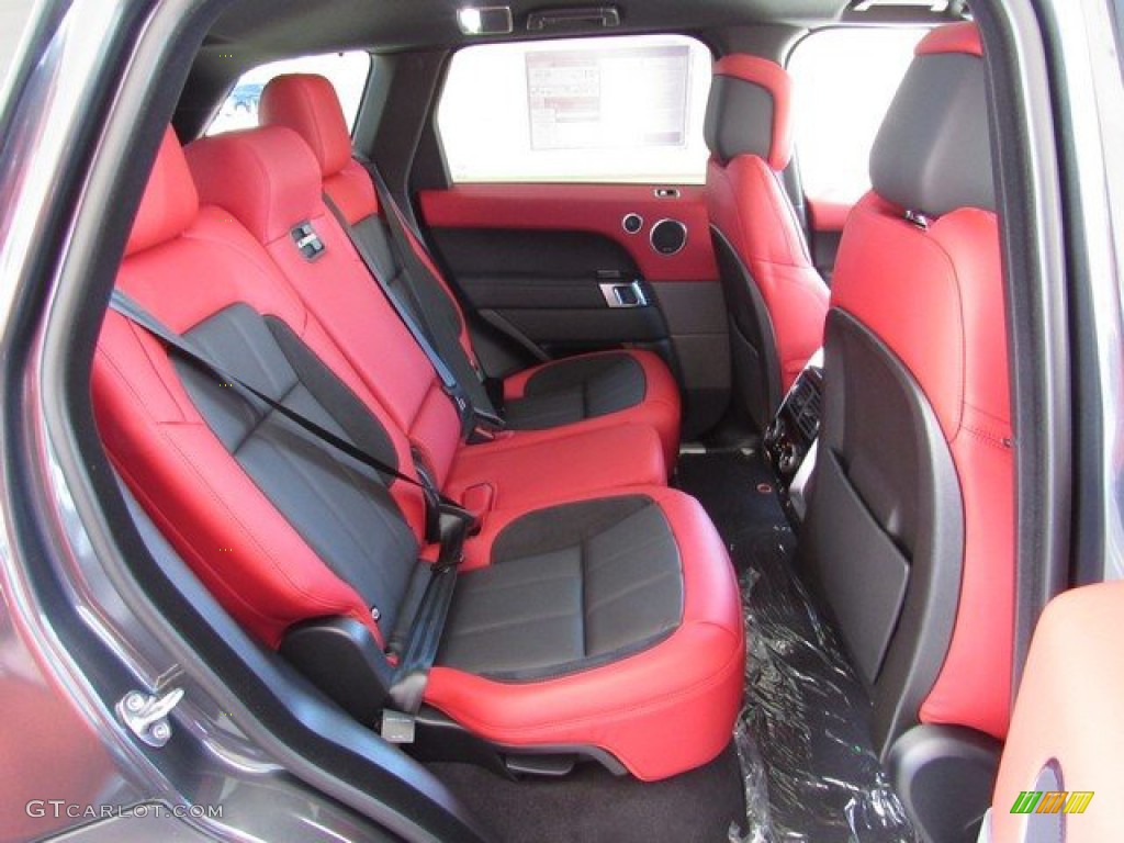 Ebony/Pimento Interior 2019 Land Rover Range Rover Sport HST Photo #133772601