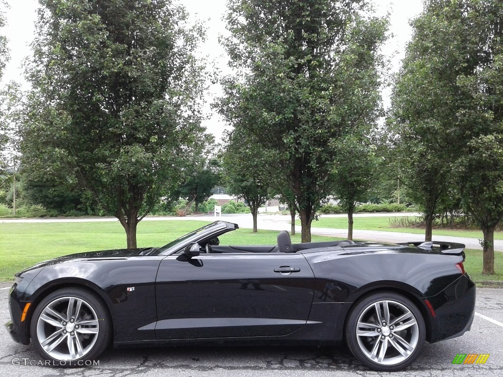 Black 2018 Chevrolet Camaro LT Convertible Exterior Photo #133772646
