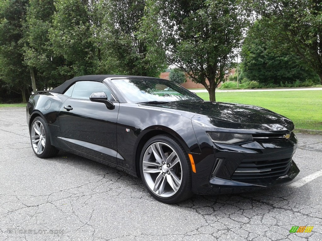 Black 2018 Chevrolet Camaro LT Convertible Exterior Photo #133772754
