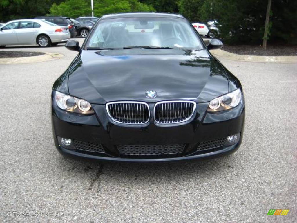 2009 3 Series 335xi Coupe - Black Sapphire Metallic / Black Dakota Leather photo #8