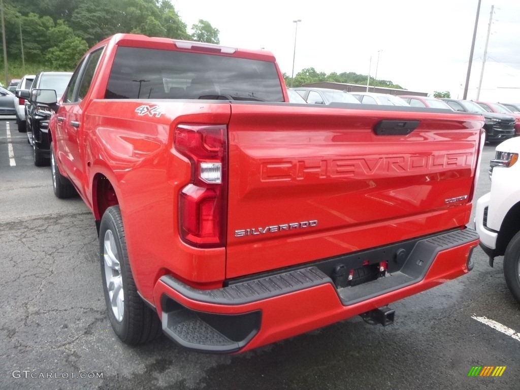 2019 Silverado 1500 Custom Crew Cab 4WD - Red Hot / Jet Black photo #3