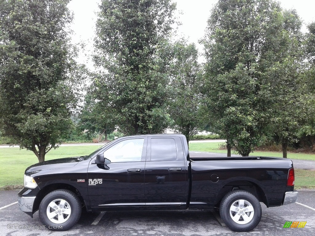 2019 1500 Classic Tradesman Quad Cab 4x4 - Diamond Black Crystal Pearl / Black/Diesel Gray photo #1
