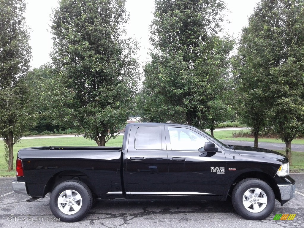 2019 1500 Classic Tradesman Quad Cab 4x4 - Diamond Black Crystal Pearl / Black/Diesel Gray photo #5