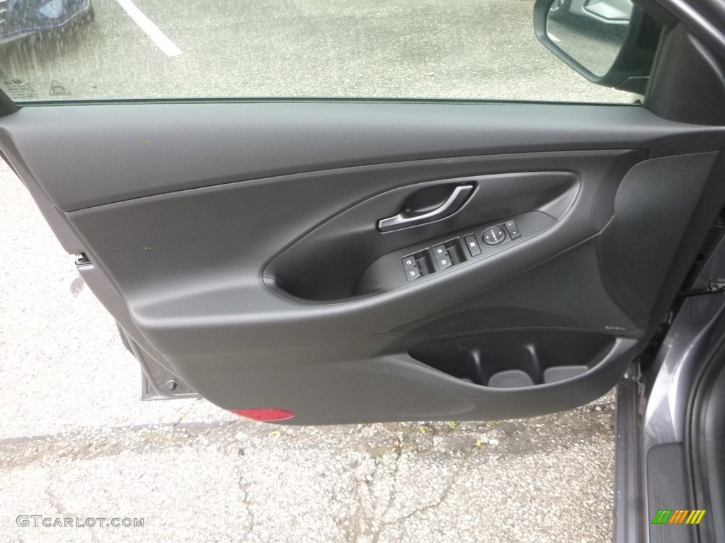 2019 Hyundai Elantra GT N Line Black/Red Door Panel Photo #133776486