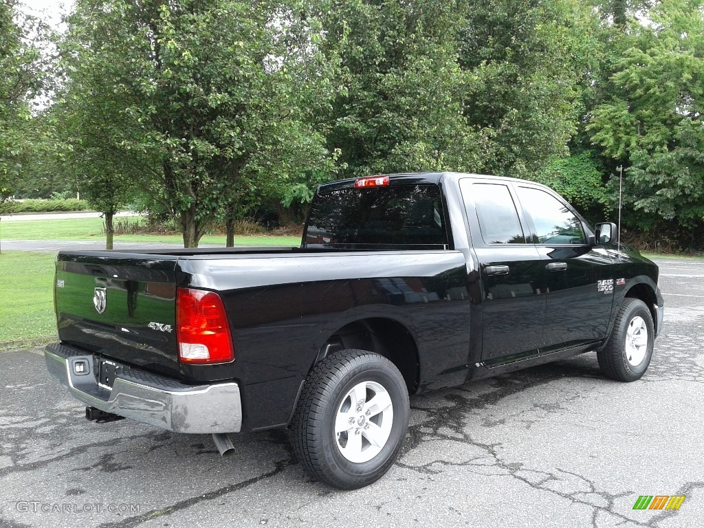 2019 1500 Classic Tradesman Quad Cab 4x4 - Diamond Black Crystal Pearl / Black/Diesel Gray photo #6