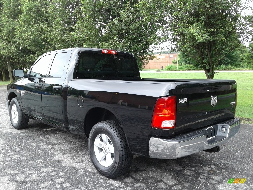 2019 1500 Classic Tradesman Quad Cab 4x4 - Diamond Black Crystal Pearl / Black/Diesel Gray photo #8