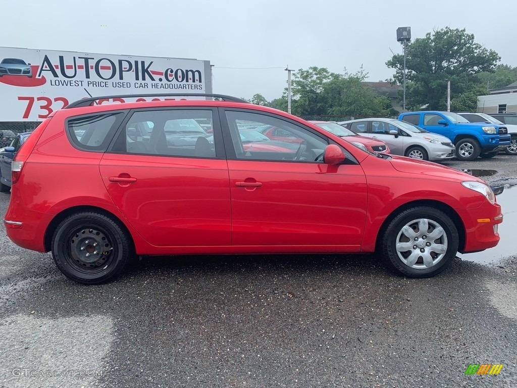 2010 Elantra Touring GLS - Chilipepper Red / Black photo #2
