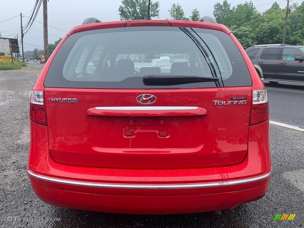 2010 Elantra Touring GLS - Chilipepper Red / Black photo #4