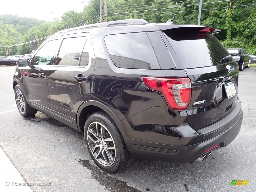 2019 Explorer Sport 4WD - Agate Black / Medium Black photo #4