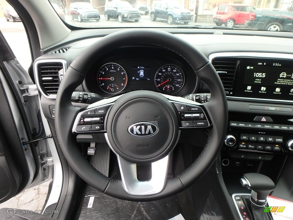 2020 Kia Sportage EX AWD Gray Steering Wheel Photo #133777791
