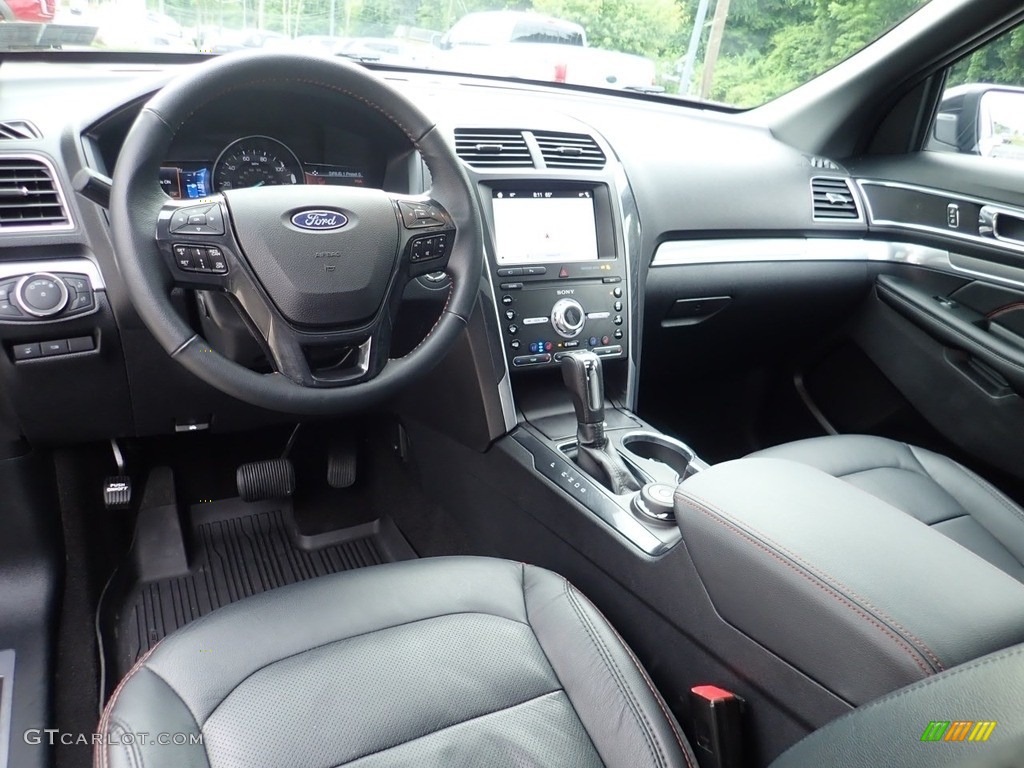 Medium Black Interior 2019 Ford Explorer Sport 4WD Photo #133777974