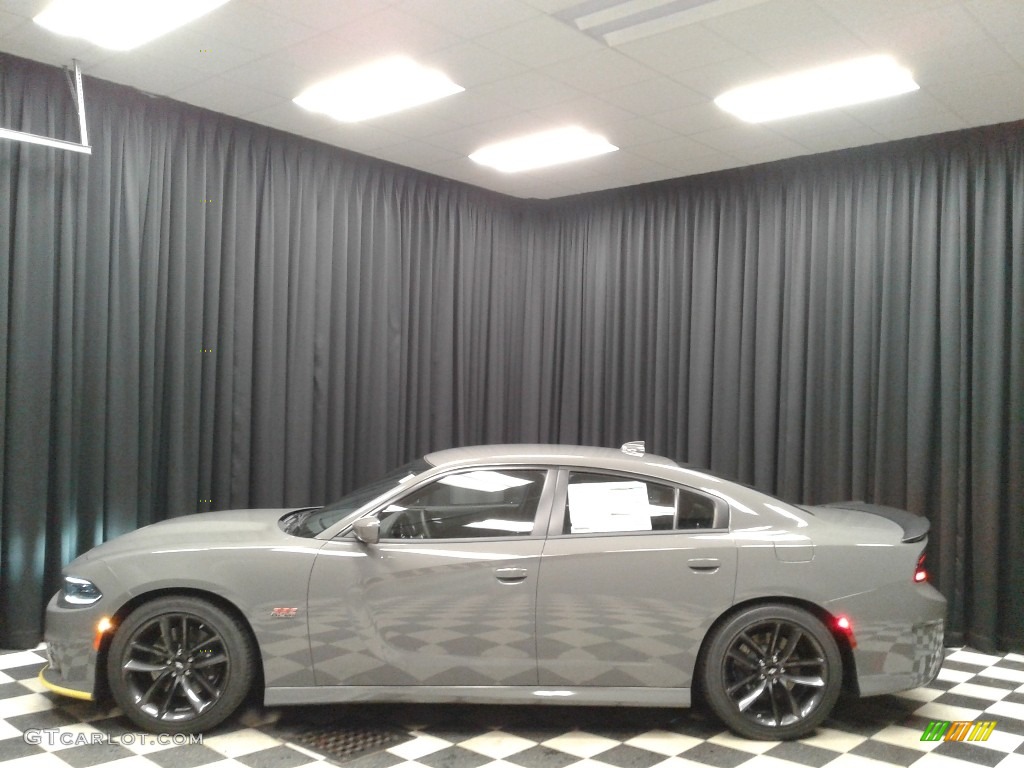 2019 Charger R/T Scat Pack - Destroyer Gray / Black photo #1