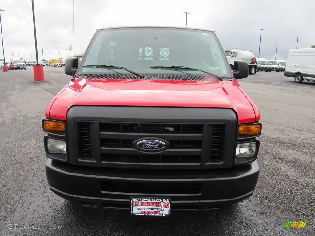 2014 E-Series Van E250 Cargo Van - Vermillion Red / Medium Flint photo #8