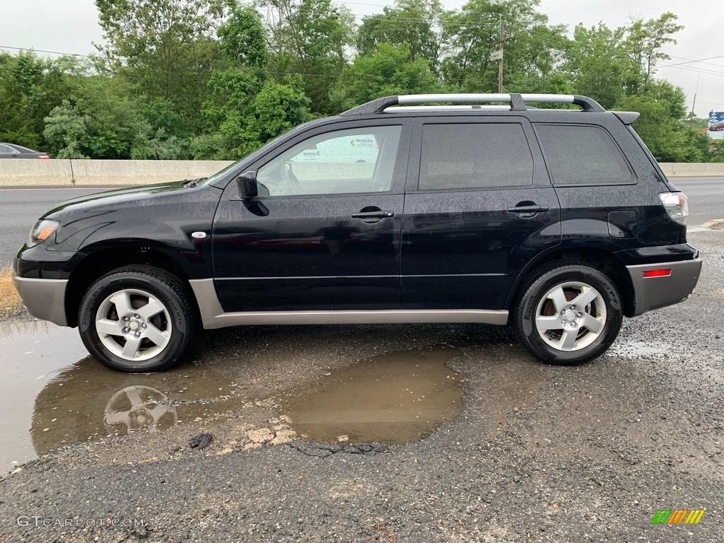 2003 Outlander XLS 4WD - Labrador Black Pearl / Charcoal photo #6