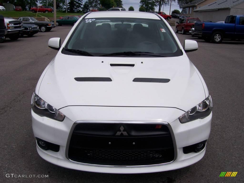 2009 Lancer RALLIART - Wicked White Satin / Black photo #14