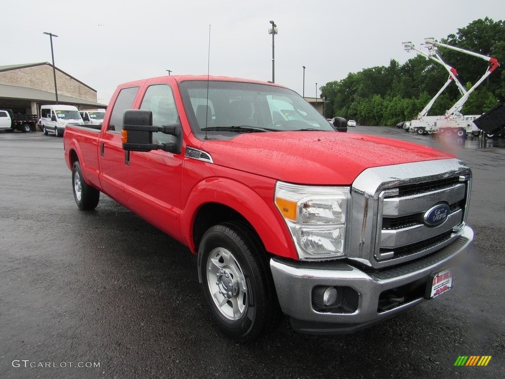 Race Red 2016 Ford F250 Super Duty XLT Crew Cab Exterior Photo #133781925