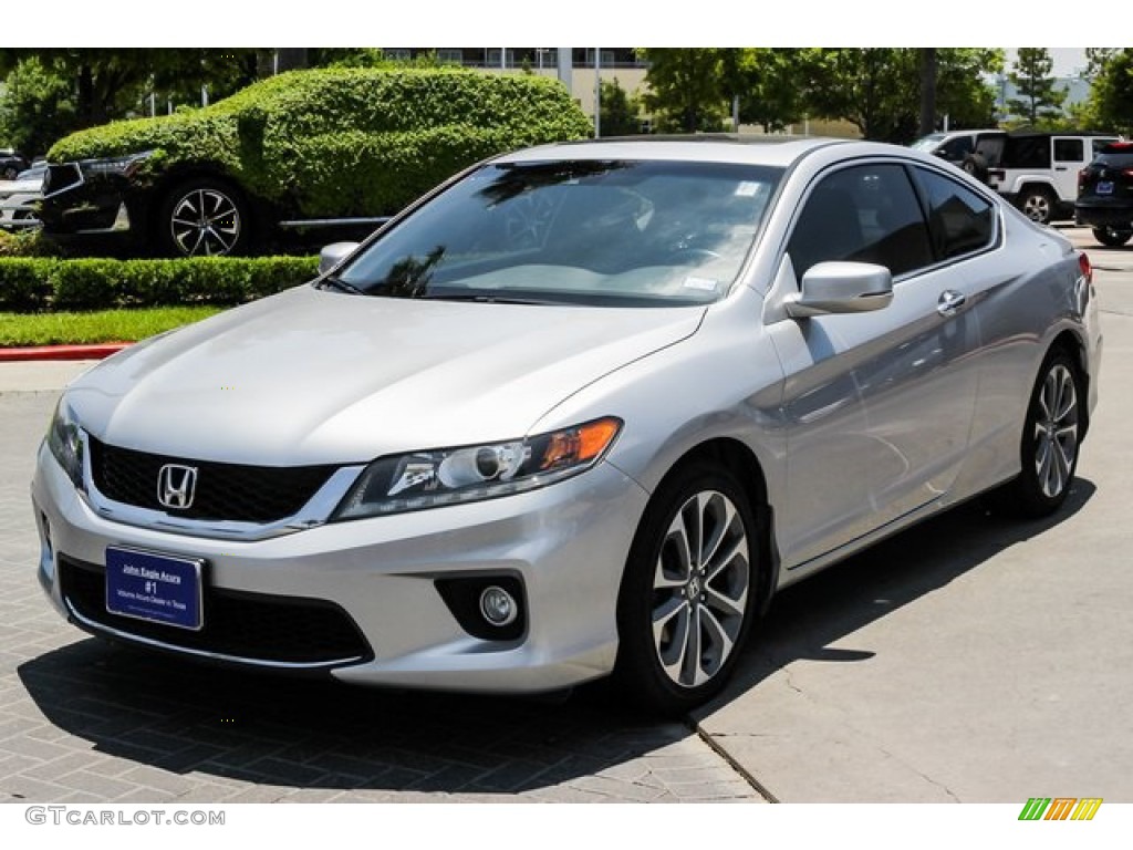 2014 Accord EX-L V6 Coupe - Alabaster Silver Metallic / Black photo #3