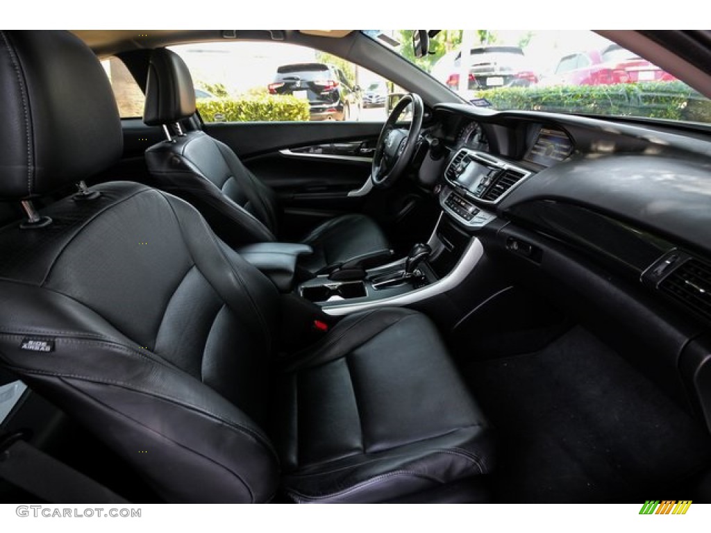 2014 Accord EX-L V6 Coupe - Alabaster Silver Metallic / Black photo #22