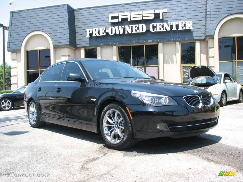 2008 5 Series 550i Sedan - Jet Black / Black photo #1