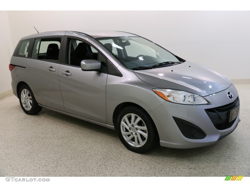 2012 MAZDA5 Sport - Liquid Silver Metallic / Black photo #1