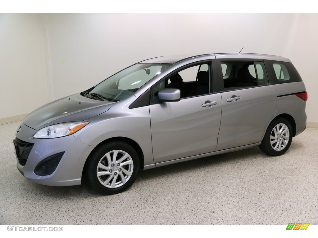 2012 MAZDA5 Sport - Liquid Silver Metallic / Black photo #3
