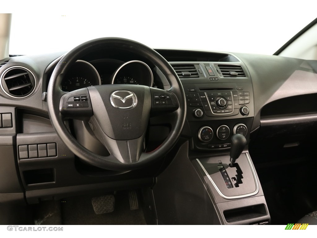 2012 MAZDA5 Sport - Liquid Silver Metallic / Black photo #6