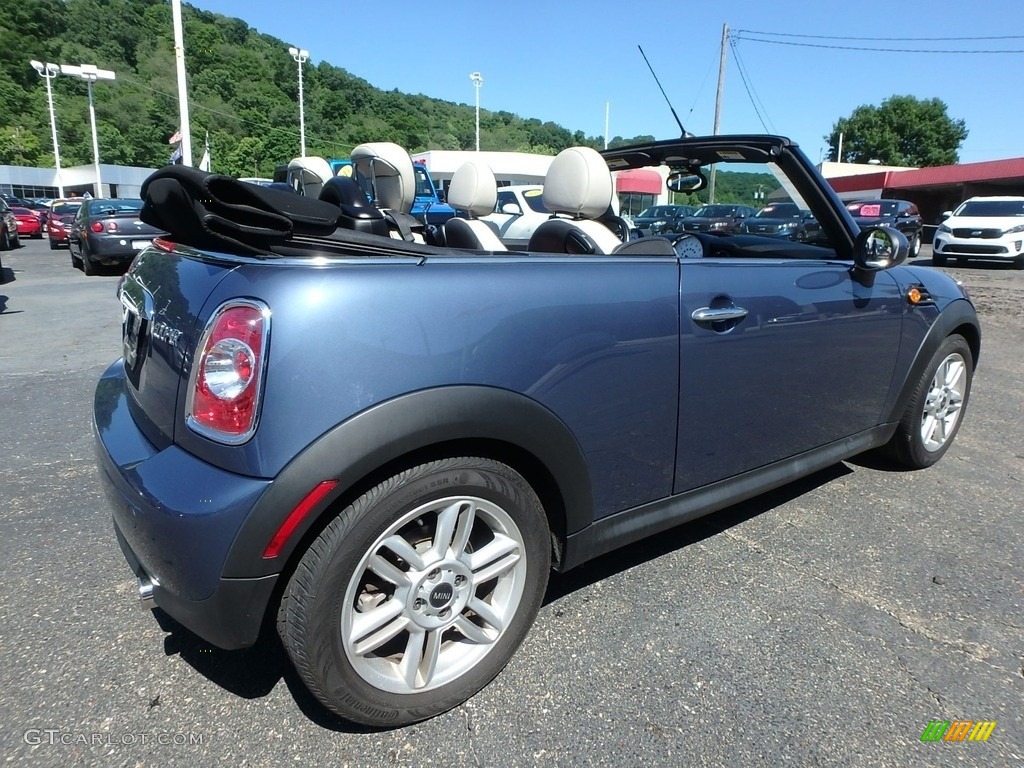 2011 Cooper Convertible - Ice Blue / Gravity Polar Beige Leather photo #2