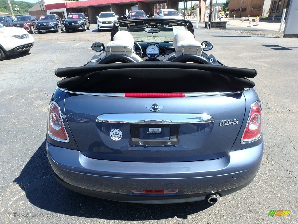 2011 Cooper Convertible - Ice Blue / Gravity Polar Beige Leather photo #3