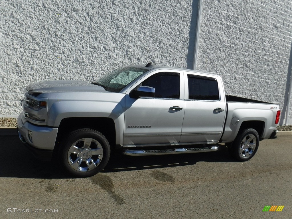 2016 Silverado 1500 LTZ Crew Cab 4x4 - Silver Ice Metallic / Jet Black photo #2