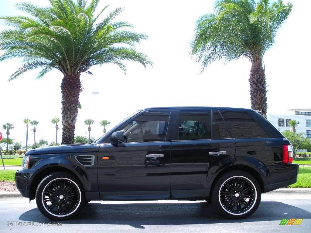 2008 Range Rover Sport HSE - Santorini Black / Ebony Black photo #1