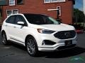 2019 White Platinum Ford Edge Titanium AWD  photo #7