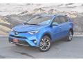 2018 Electric Storm Blue Toyota RAV4 Limited AWD  photo #5