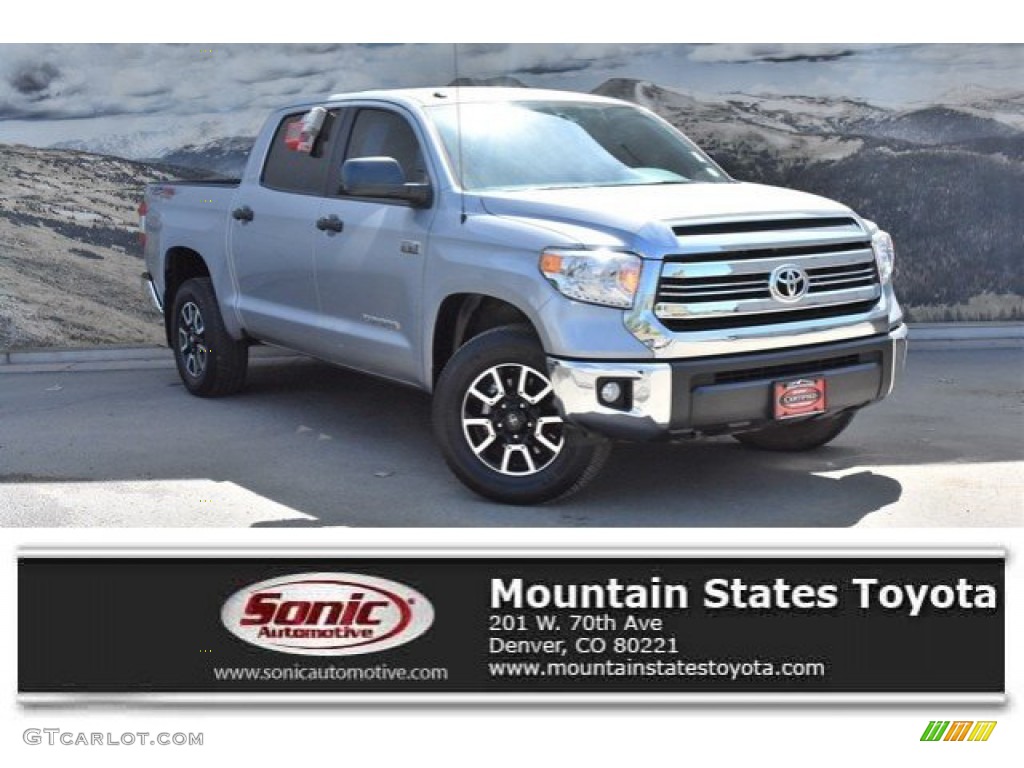 2016 Tundra SR5 CrewMax 4x4 - Silver Sky Metallic / Black photo #1