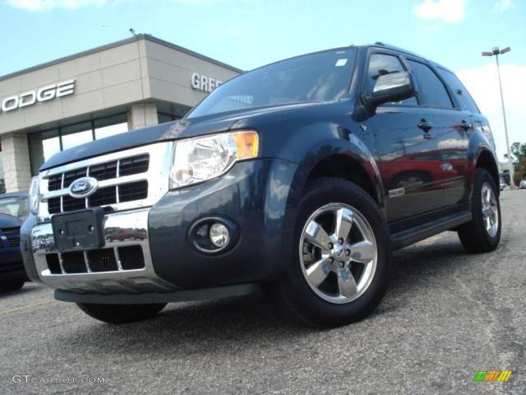 2008 Escape Limited 4WD - Black Pearl Slate Metallic / Charcoal photo #1