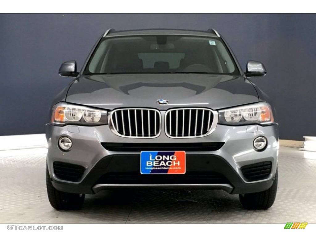 2016 X3 xDrive28i - Space Grey Metallic / Black photo #2