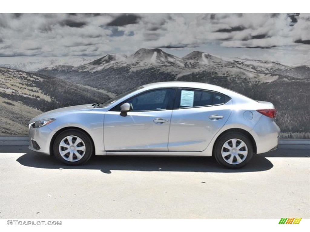 2014 MAZDA3 i Sport 4 Door - Liquid Silver Metallic / Black photo #6