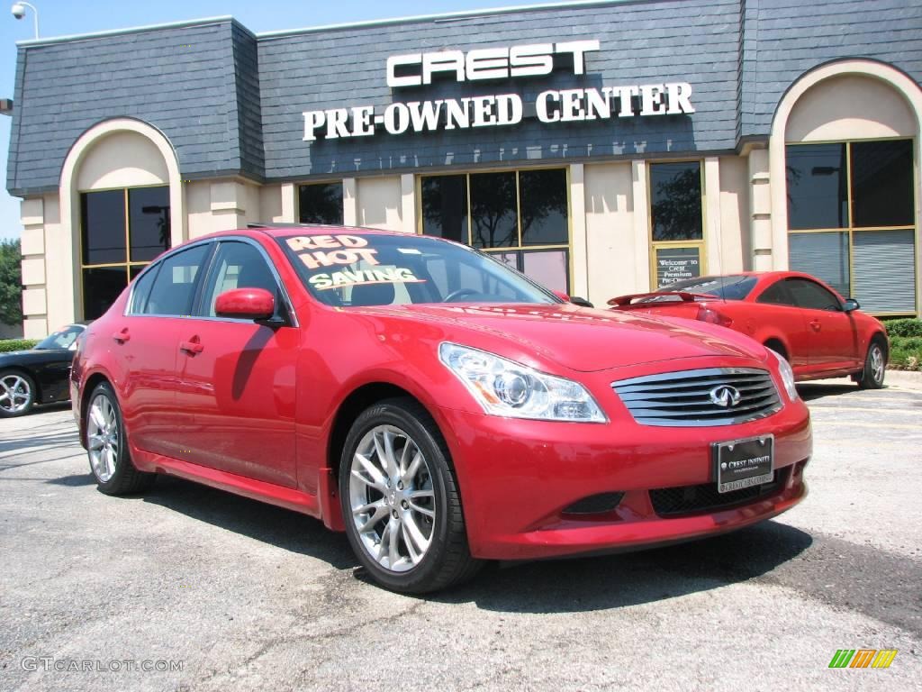 2008 G 35 S Sport Sedan - Garnet Ember Red / Graphite photo #1