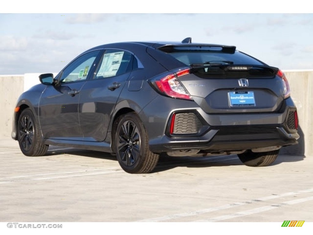 2019 Civic EX Hatchback - Polished Metal Metallic / Black/Ivory photo #2