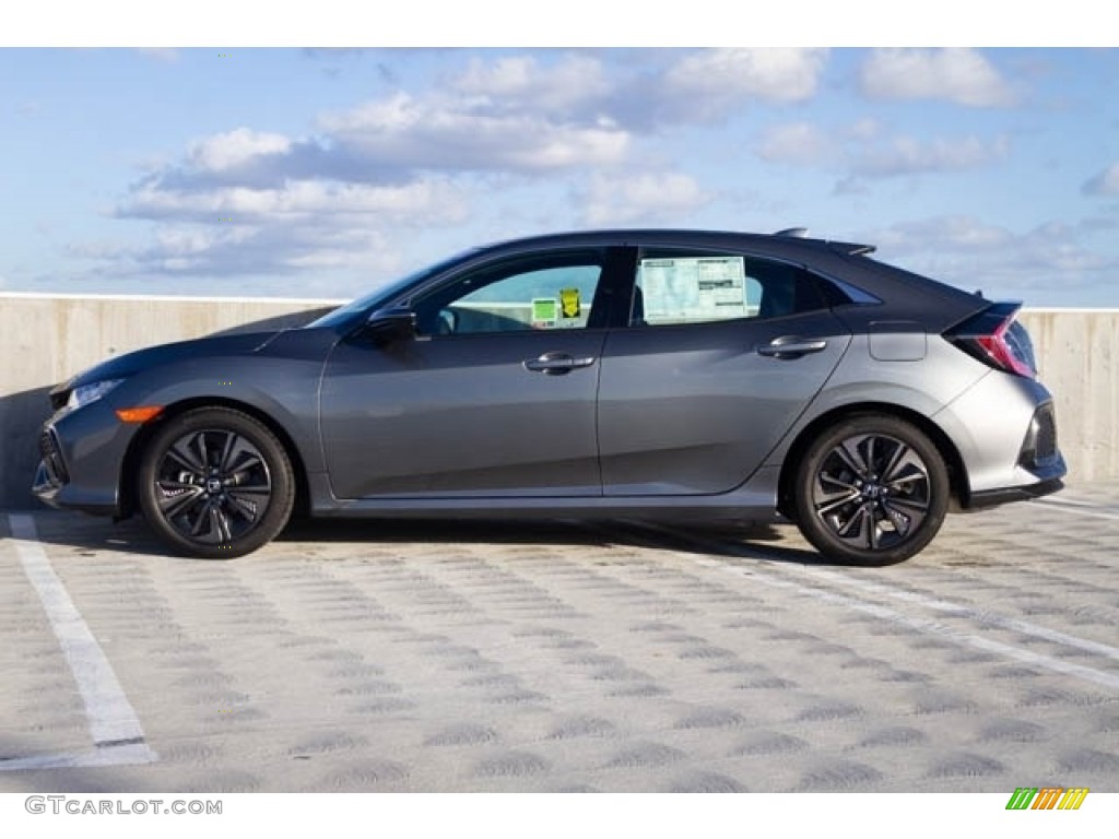 2019 Civic EX Hatchback - Polished Metal Metallic / Black/Ivory photo #4